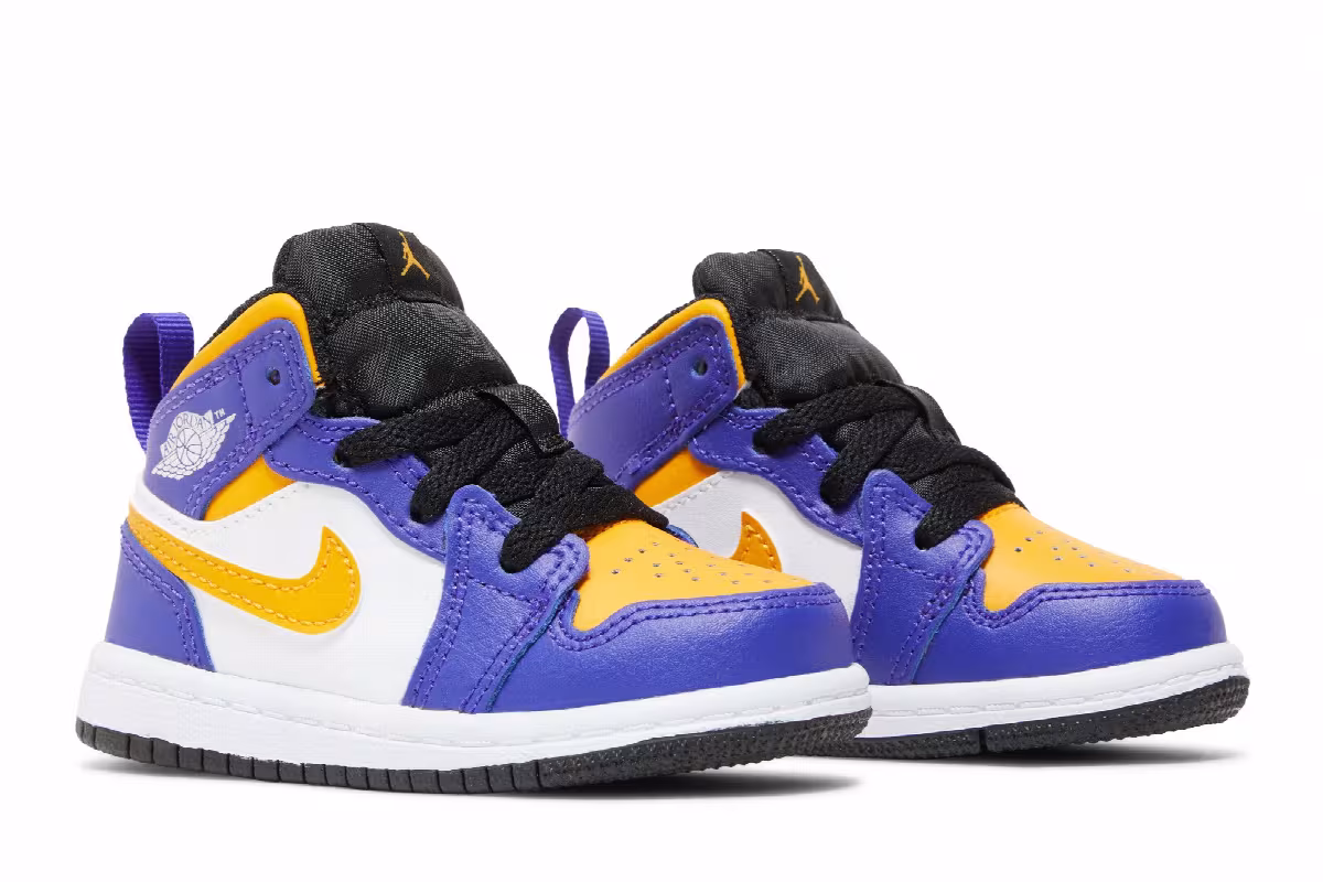 Air Jordan 1 Mid TD Lakers, view 9