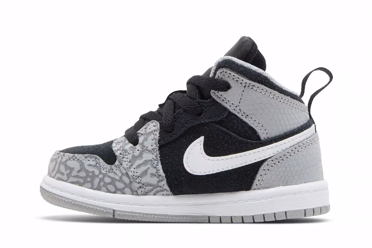 Air Jordan 1 Mid SE TD Elephant Toe, view 4