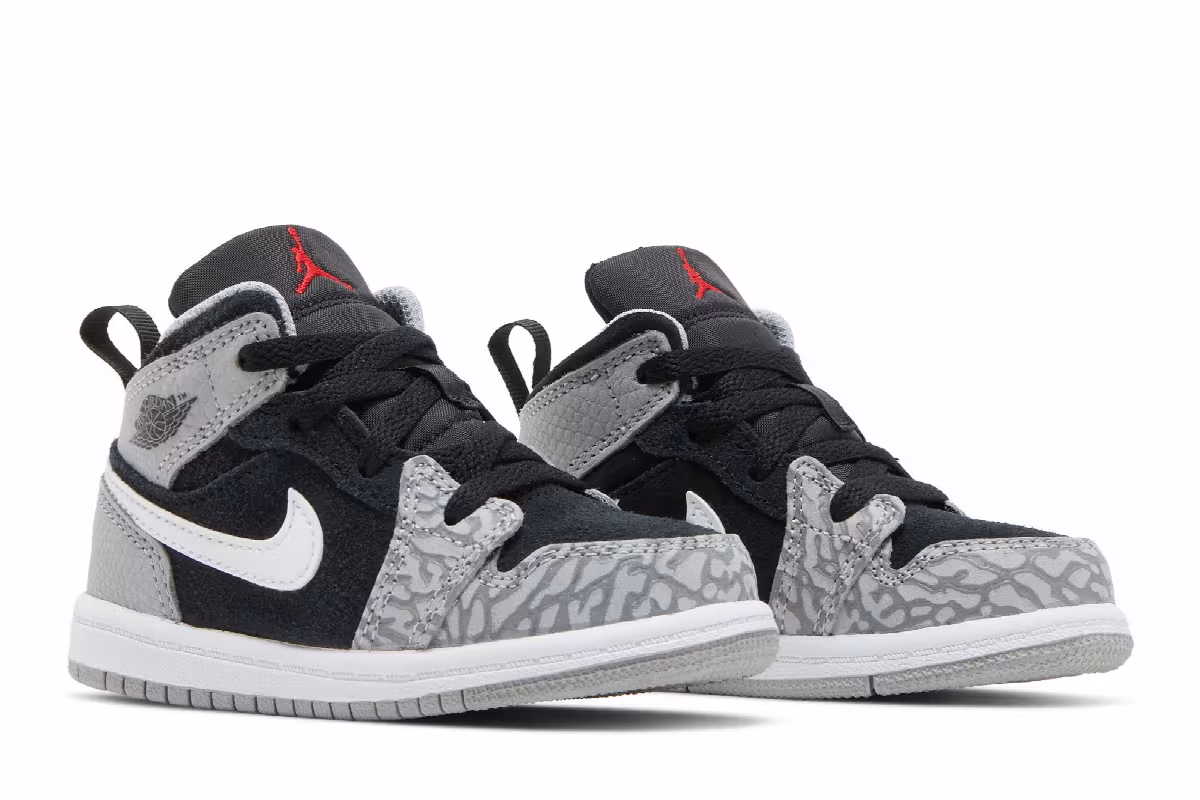 Air Jordan 1 Mid SE TD Elephant Toe, view 9