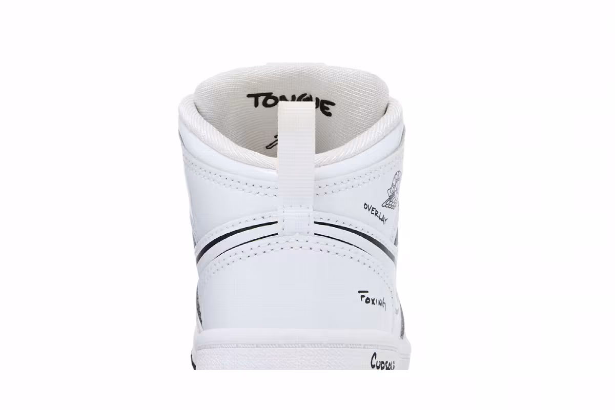 Air Jordan 1 Mid TD Schematic, view 8