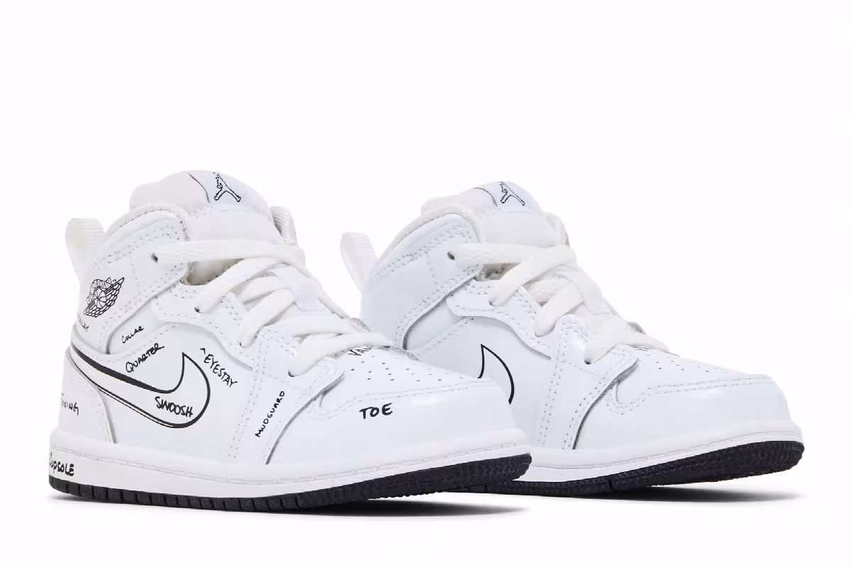 Air Jordan 1 Mid TD Schematic, view 9