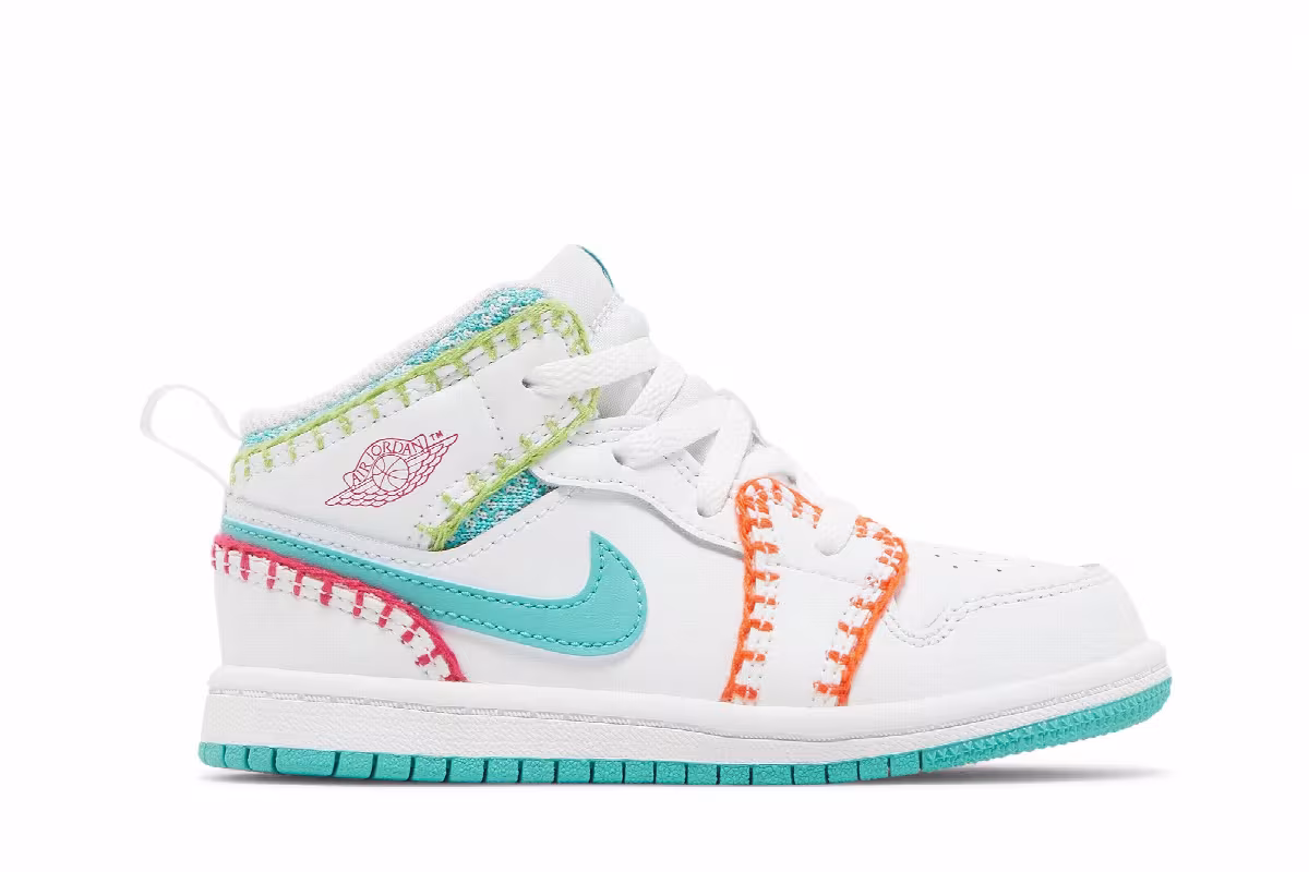 Air Jordan 1 Mid SE TD Multi Knit, view 2