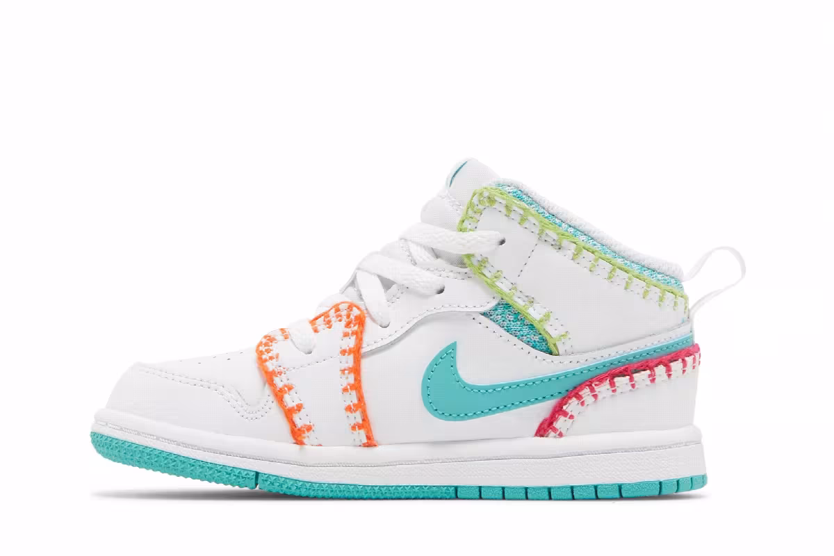 Air Jordan 1 Mid SE TD Multi Knit, view 4