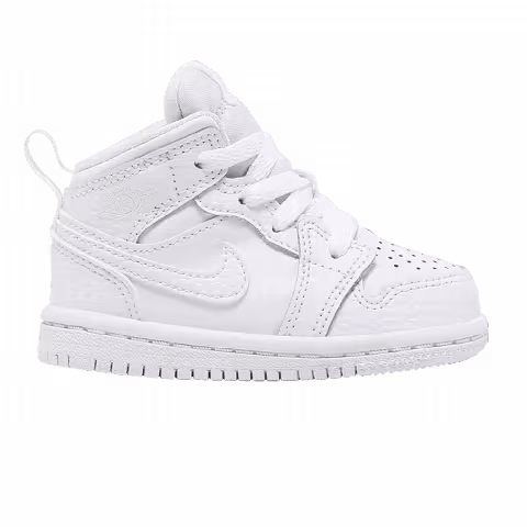Air Jordan 1 Mid TD 'Triple White' 2022