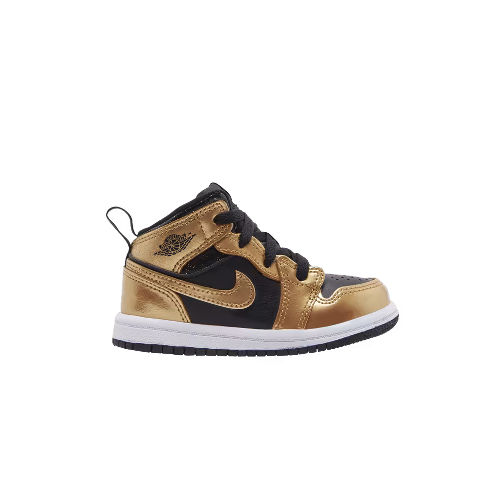Air Jordan 1 Mid SE TD Metallic Gold Black