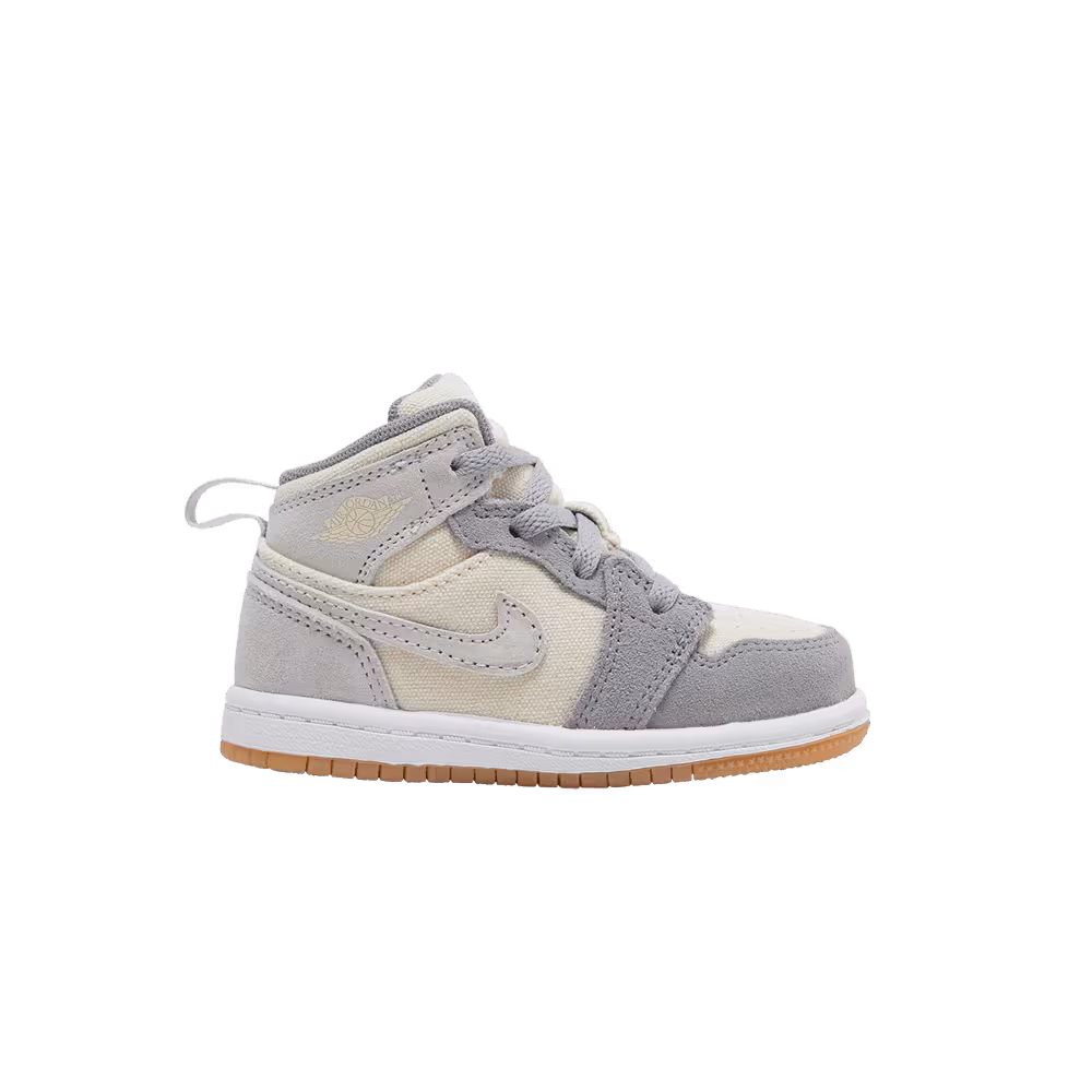Air Jordan 1 Mid SE TD Coconut Milk Particle Grey