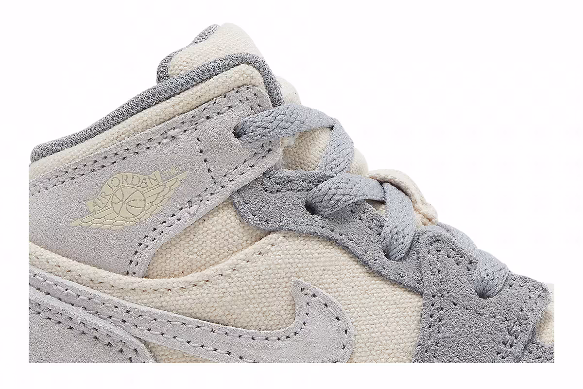 Air Jordan 1 Mid SE TD Coconut Milk Particle Grey, view 3