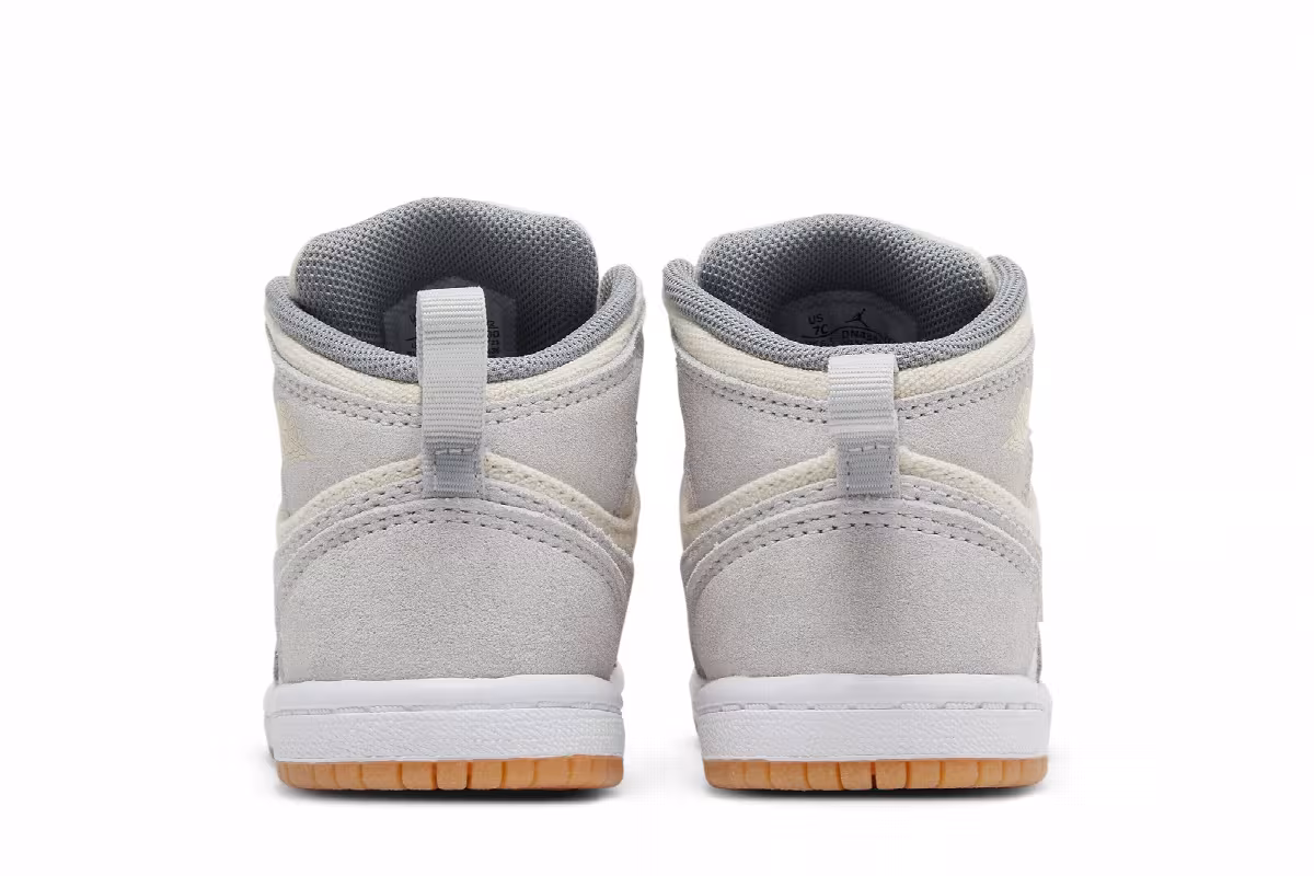 Air Jordan 1 Mid SE TD Coconut Milk Particle Grey, view 7