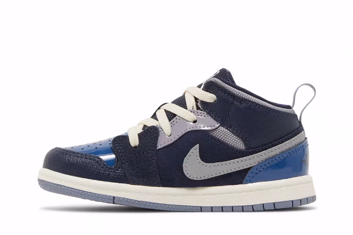 Air Jordan 1 Mid SE Craft TD Inside Out - Obsidian, view 4