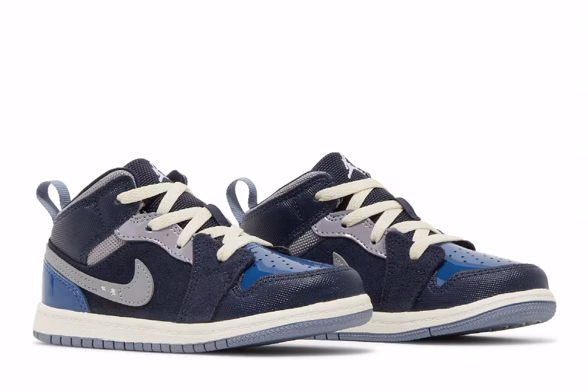 Air Jordan 1 Mid SE Craft TD Inside Out - Obsidian, view 9
