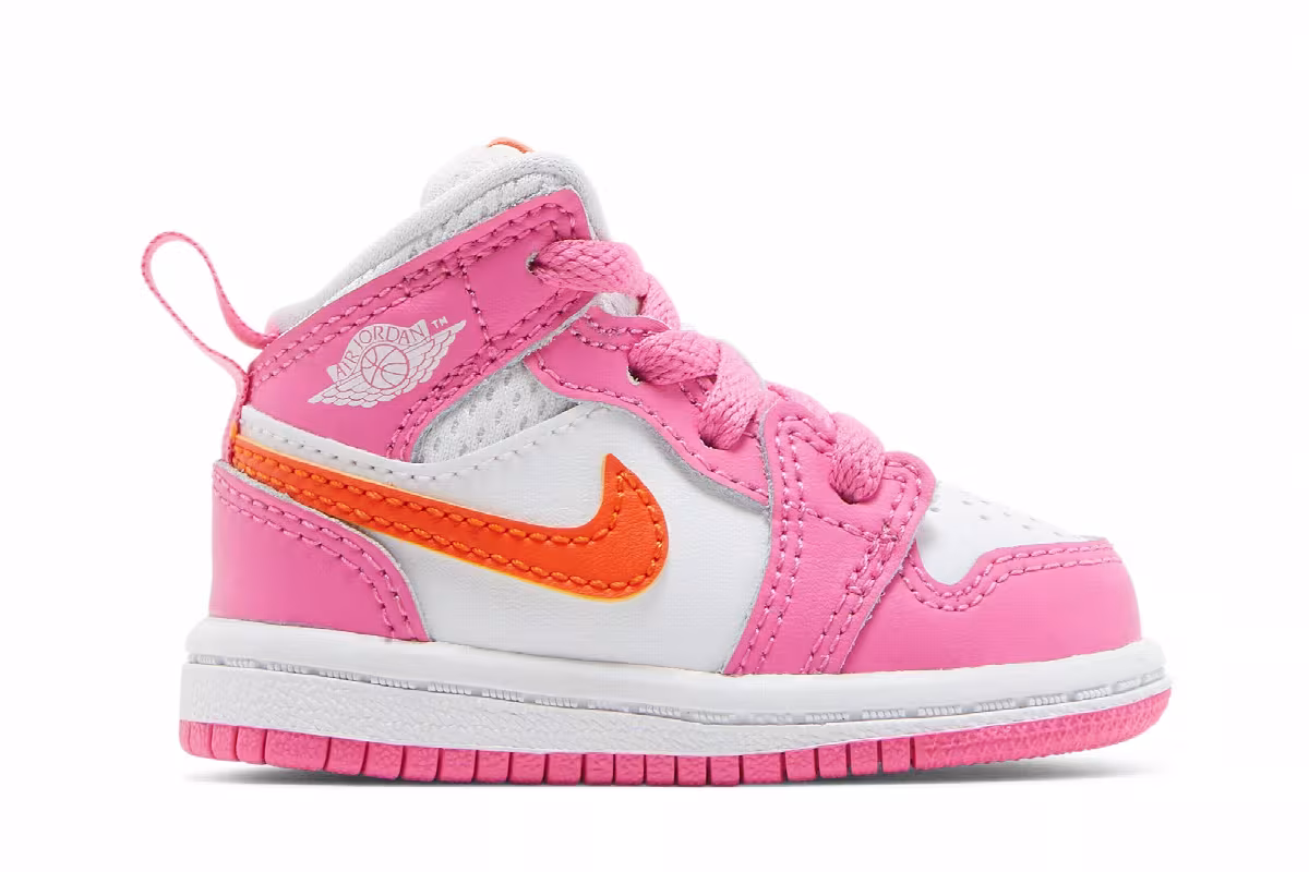 Air Jordan 1 Mid TD Pinksicle Orange, view 2