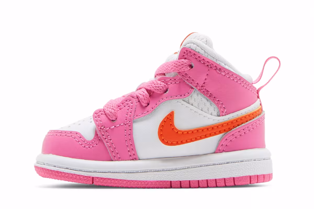 Air Jordan 1 Mid TD Pinksicle Orange, view 4