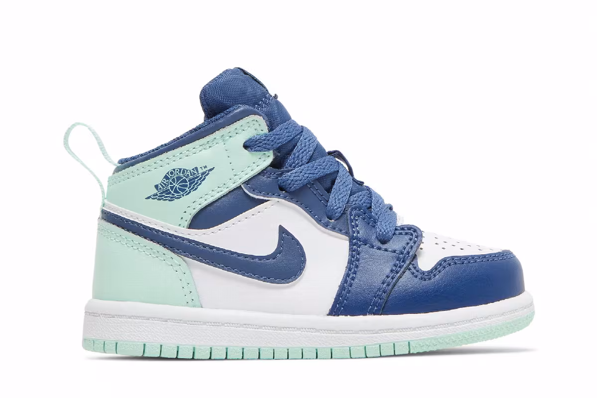 Air Jordan 1 Mid TD Blue Mint, view 2