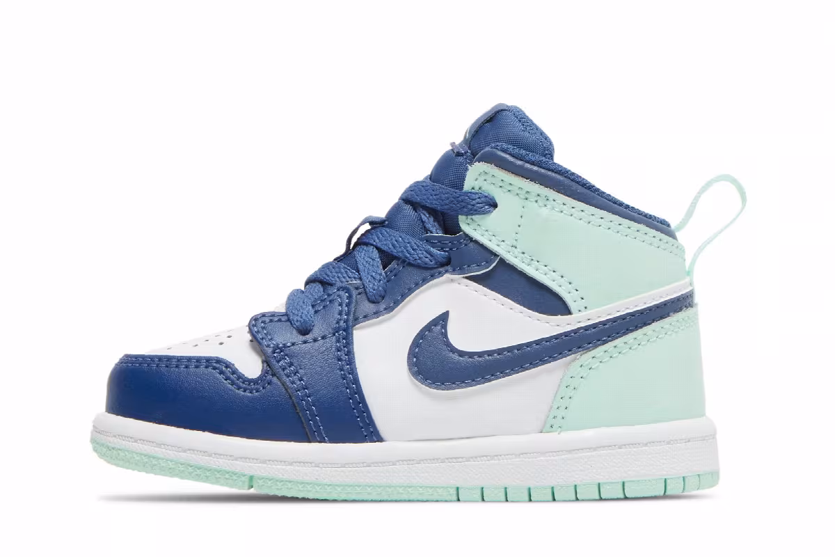 Air Jordan 1 Mid TD Blue Mint, view 4