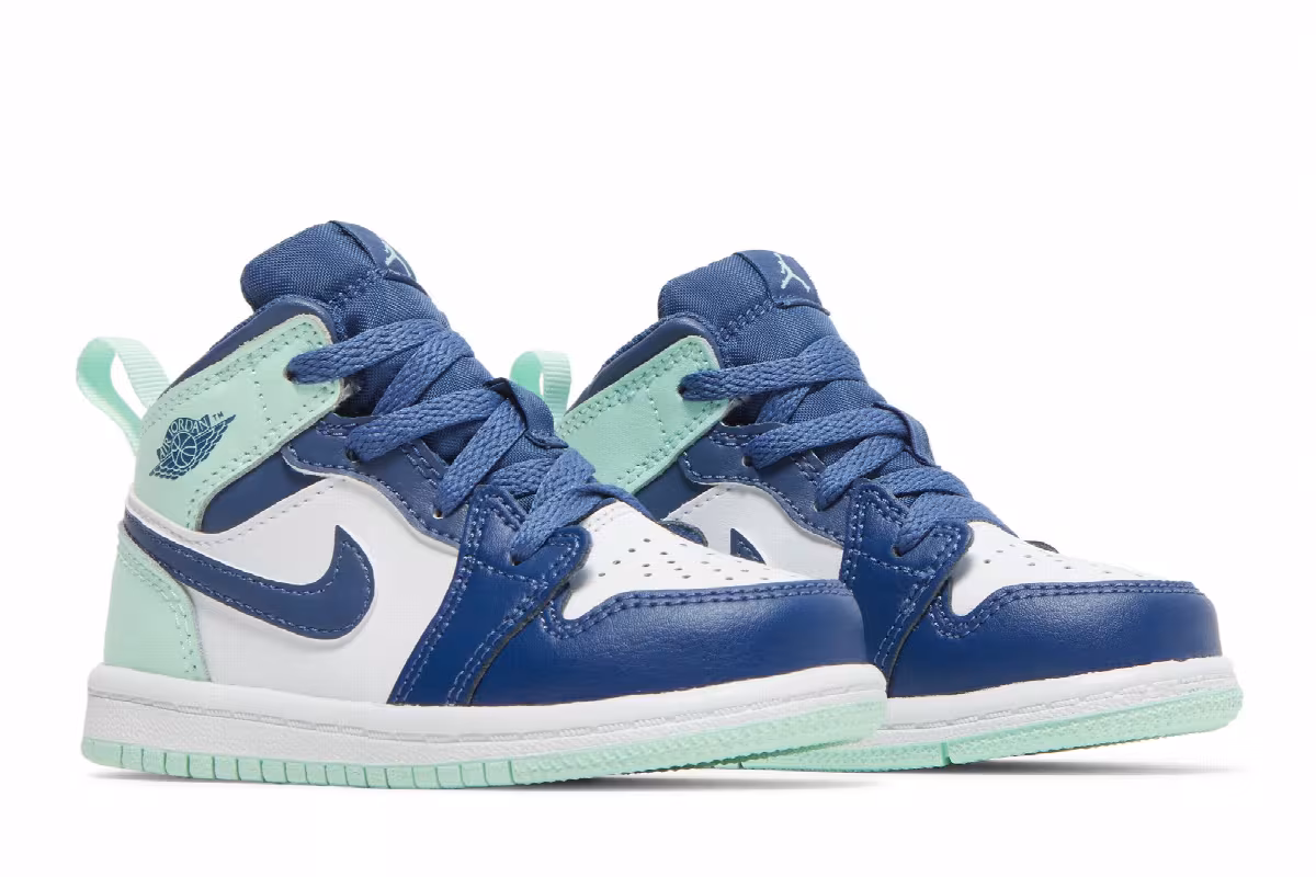 Air Jordan 1 Mid TD Blue Mint, view 9