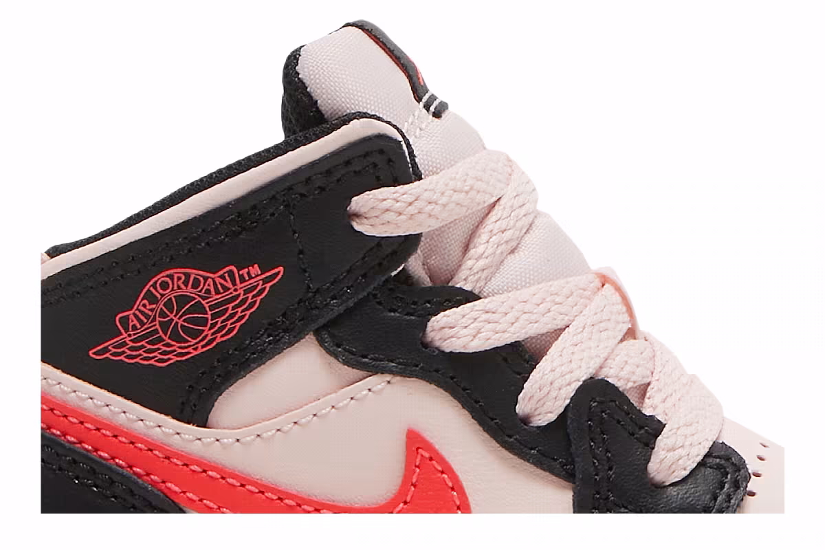 Air Jordan 1 Mid TD Black Pink Crimson, view 3