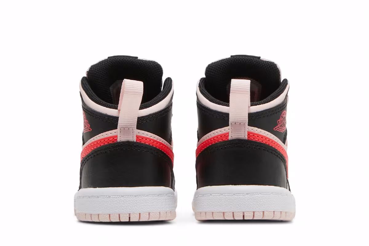 Air Jordan 1 Mid TD Black Pink Crimson, view 7