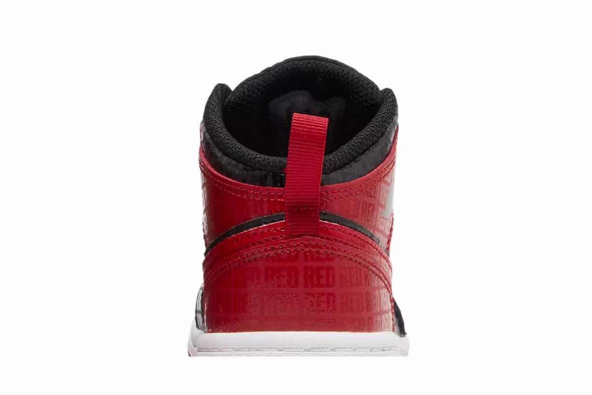 Air Jordan 1 Mid SS TD Black + Red = Bred, view 8