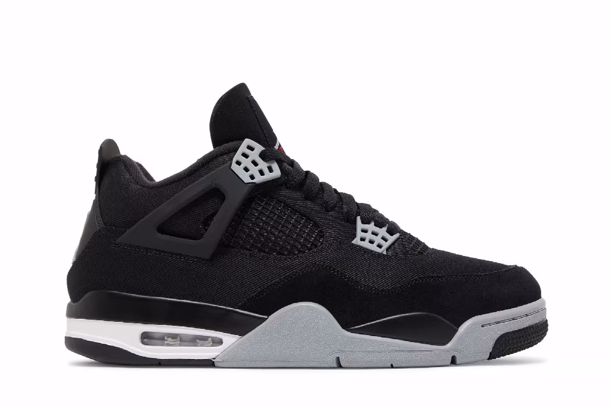 Air Jordan 4 SE Black Canvas, view 2