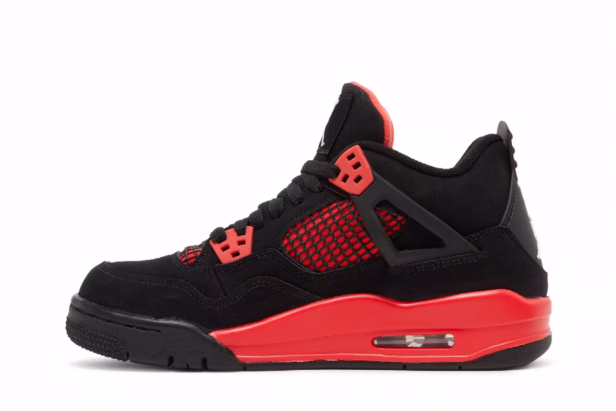 Air Jordan 4 GS Red Thunder, view 4