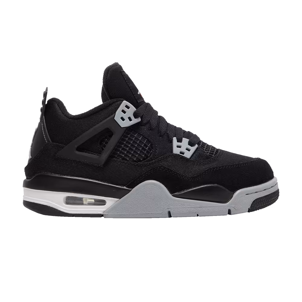 Air Jordan 4 SE GS Black Canvas