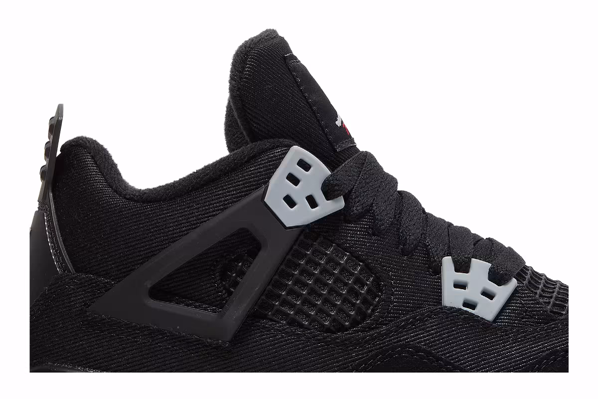 Air Jordan 4 SE GS Black Canvas, view 3
