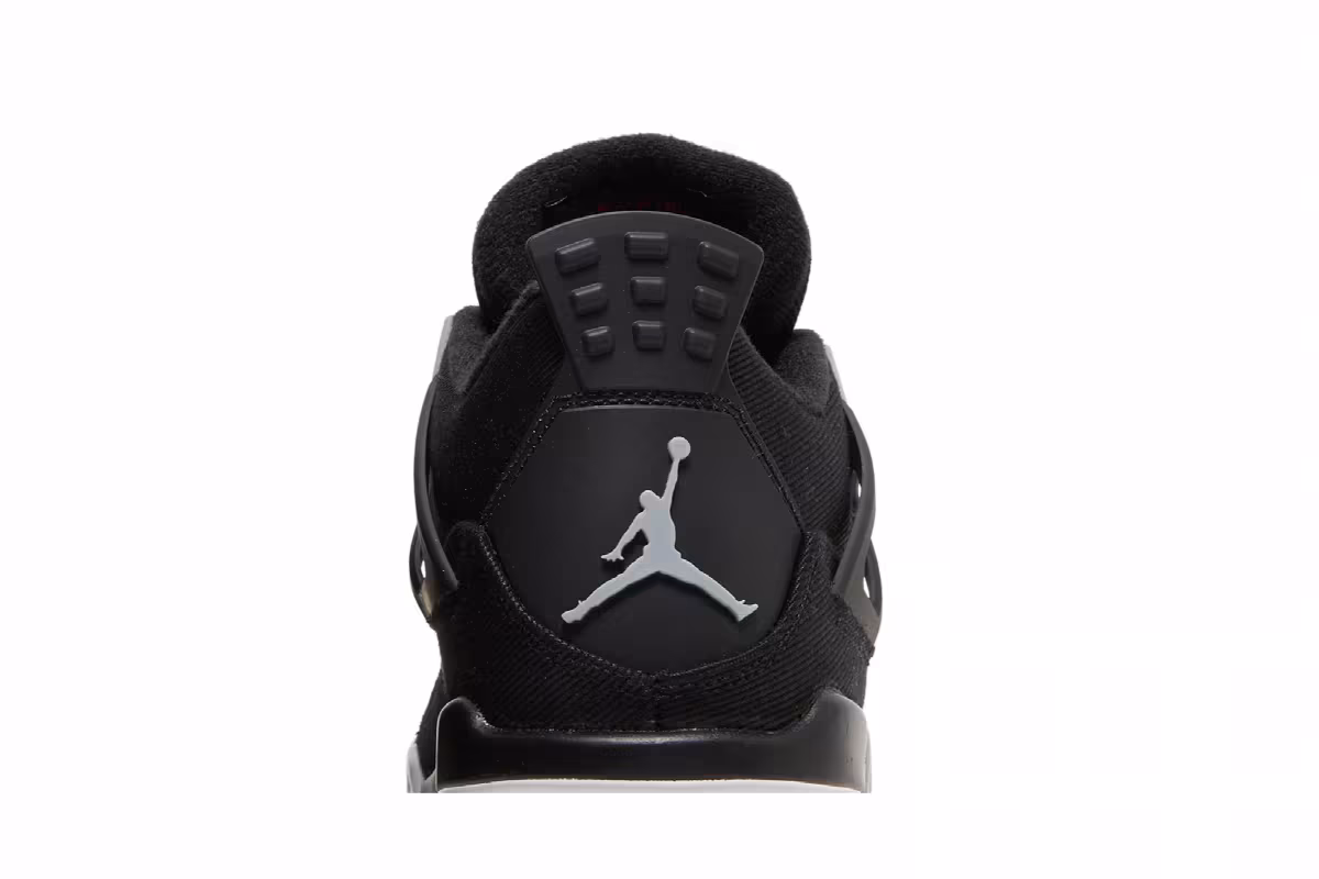 Air Jordan 4 SE GS Black Canvas, view 8