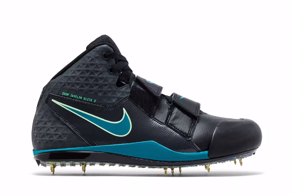Nike Zoom Javelin Elite 3 Black Electric Algae, view 2