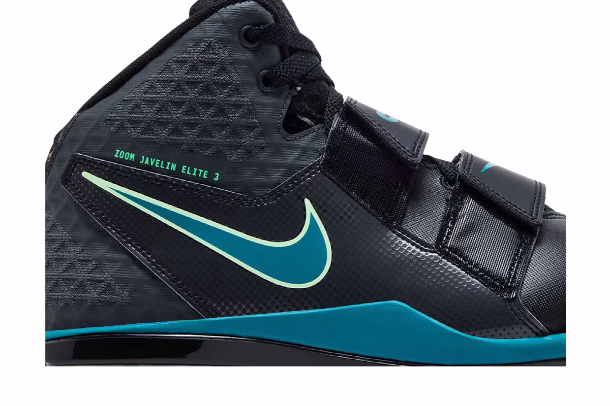 Nike Zoom Javelin Elite 3 Black Electric Algae, view 3