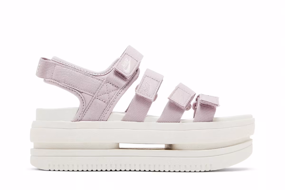 Nike Women's Icon Classic Sandal Platinum Violet, view 2