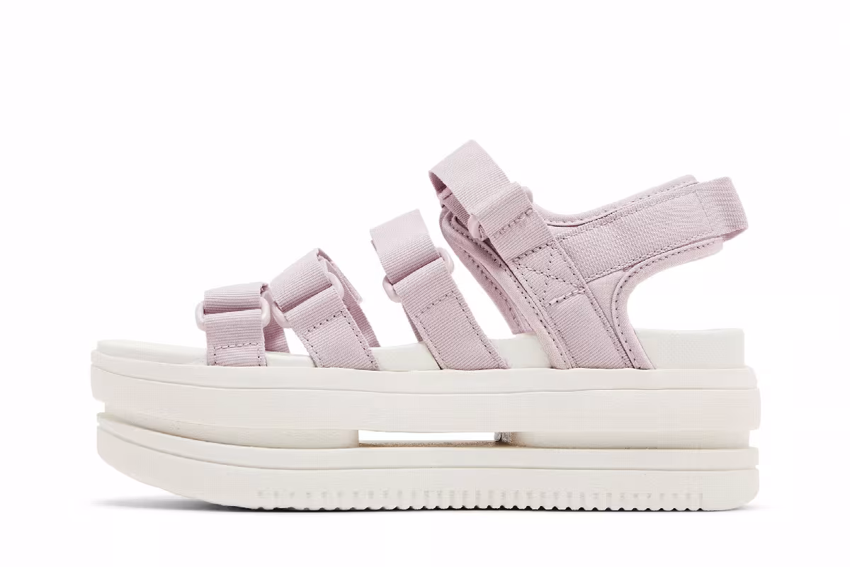 Nike Women's Icon Classic Sandal Platinum Violet, view 4