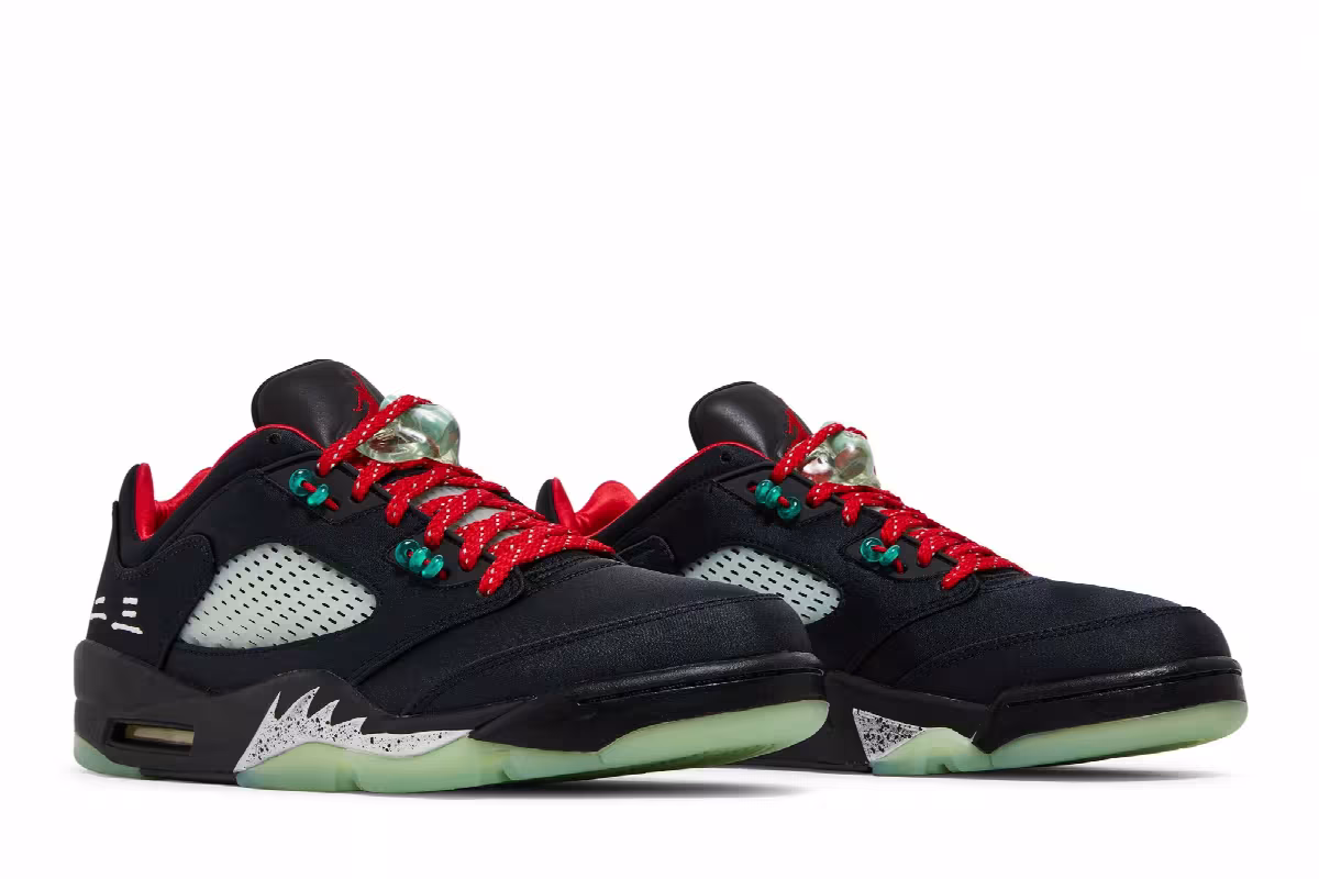 CLOT x Air Jordan 5 Low Jade, view 9
