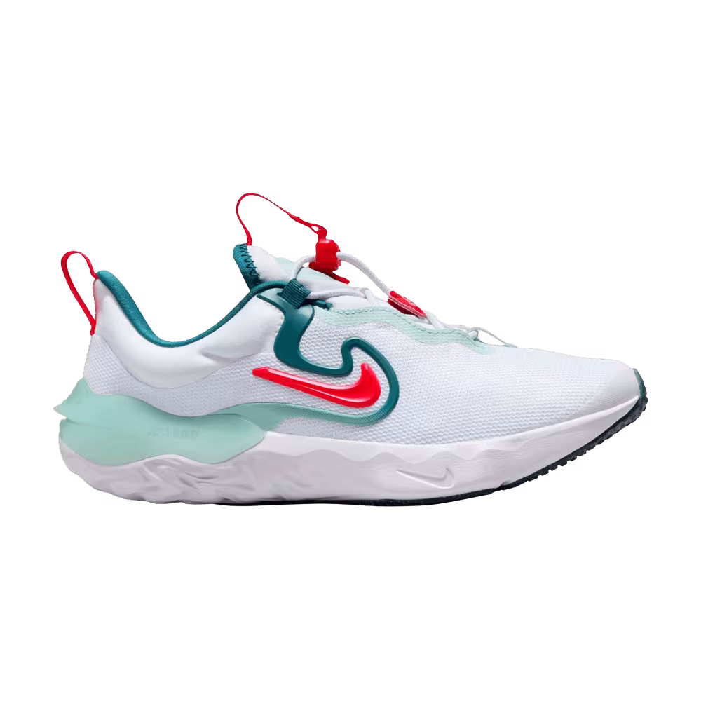Nike Run Flow GS White Siren Red Jade Ice