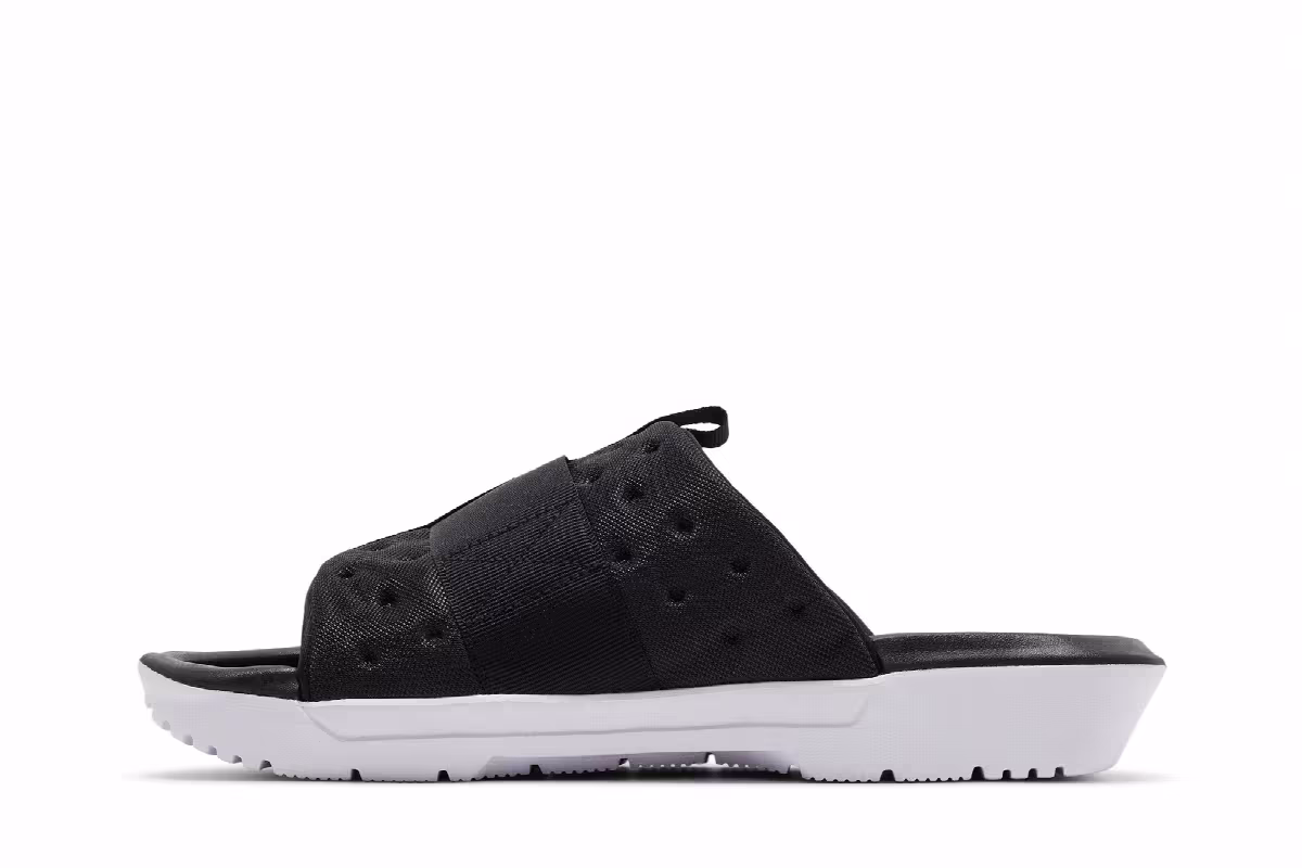 Nike Asuna Slide Black White, view 4
