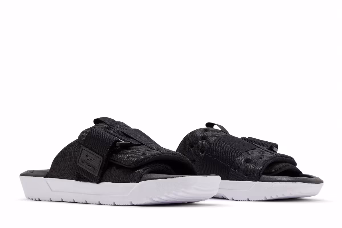 Nike Asuna Slide Black White, view 9