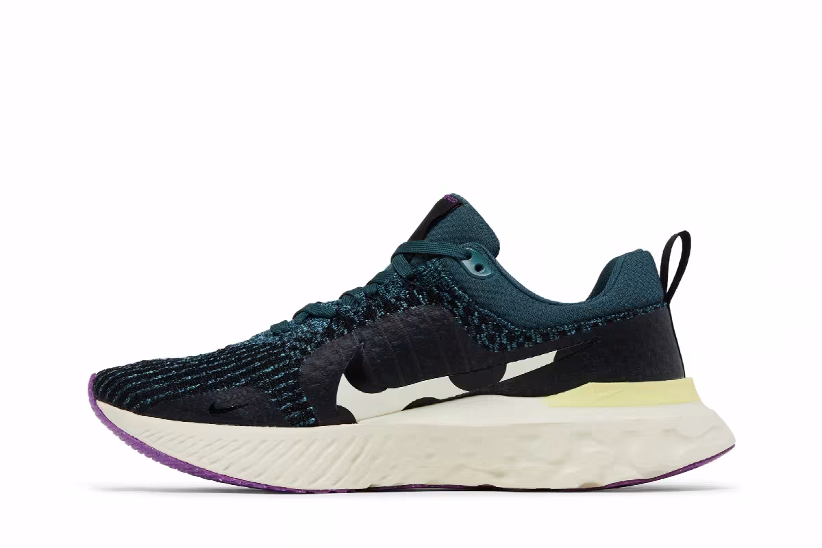 Nike React Infinity Run Flyknit 3 Mineral Teal Polka Dots, view 4