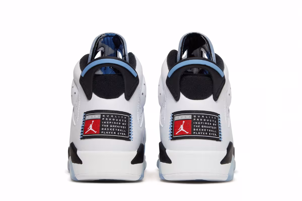 Air Jordan 6 GS UNC Home, view 7