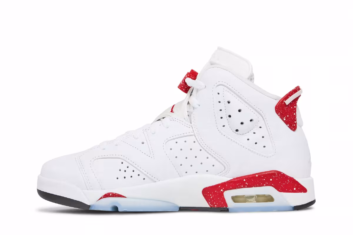 Air Jordan 6 GS Red Oreo, view 4