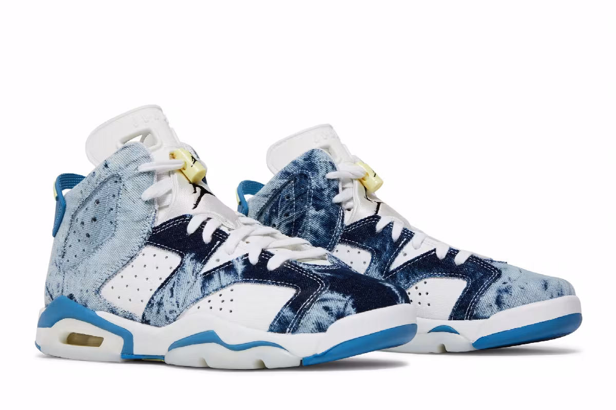 Air Jordan 6 GS Washed Denim 2022, view 9