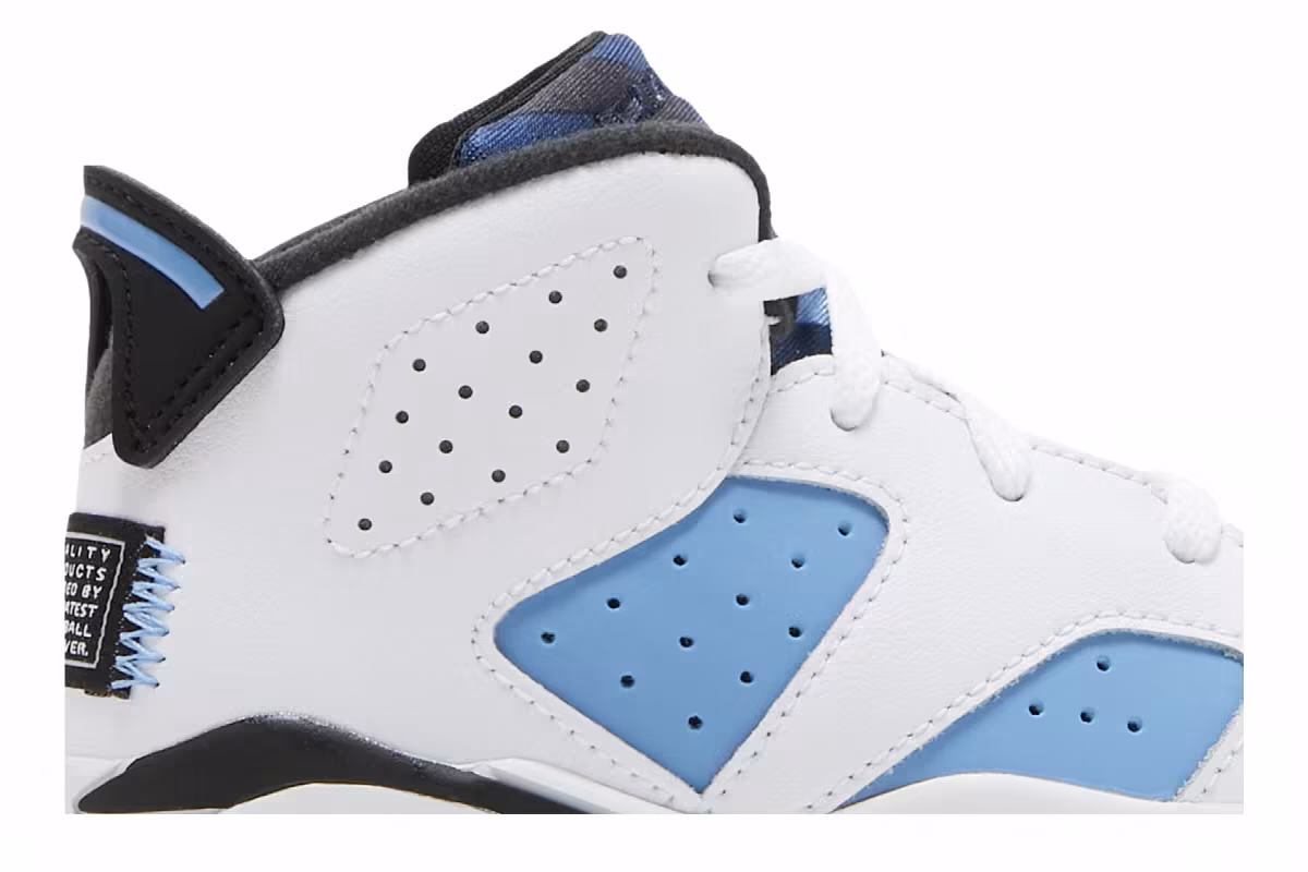 Air Jordan 6 TD UNC Home, view 3