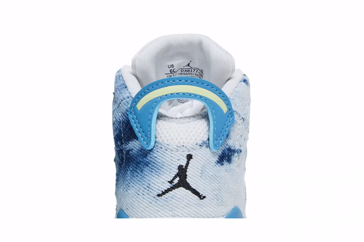 Air Jordan 6 TD Washed Denim 2022, view 8