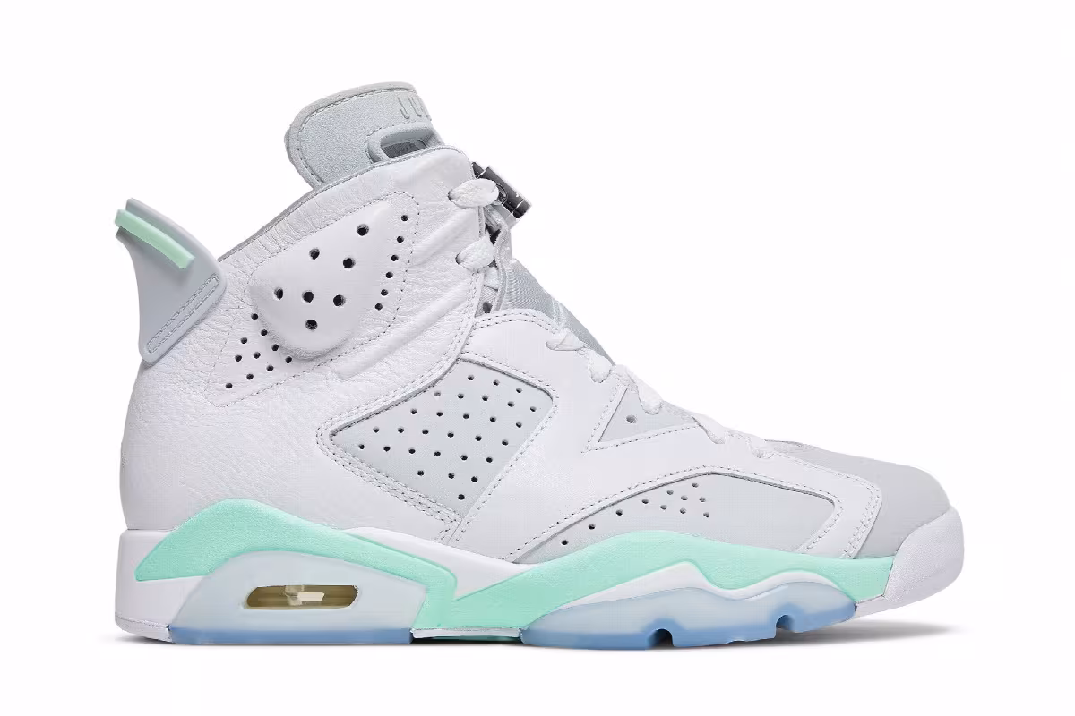 Women's Air Jordan 6 Mint Foam, view 2
