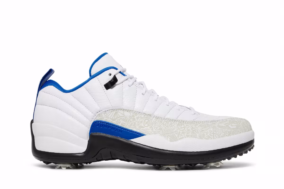 Air Jordan 12 Low Golf White Game Royal, view 2