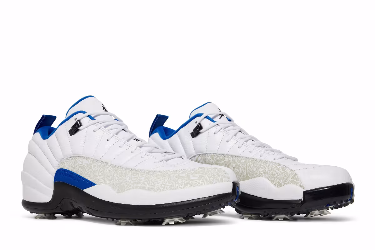 Air Jordan 12 Low Golf White Game Royal, view 9