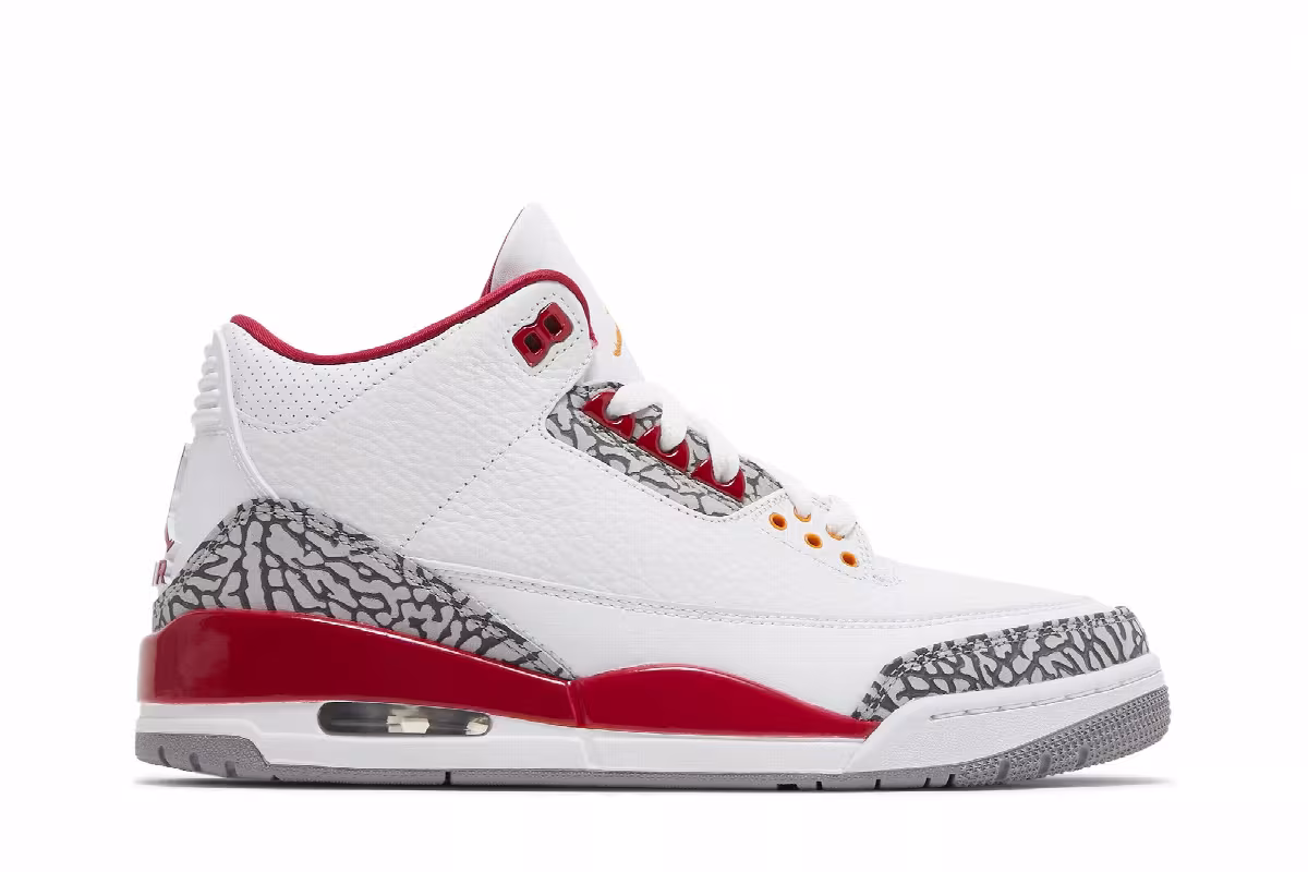 Air Jordan 3 Cardinal Red, view 2