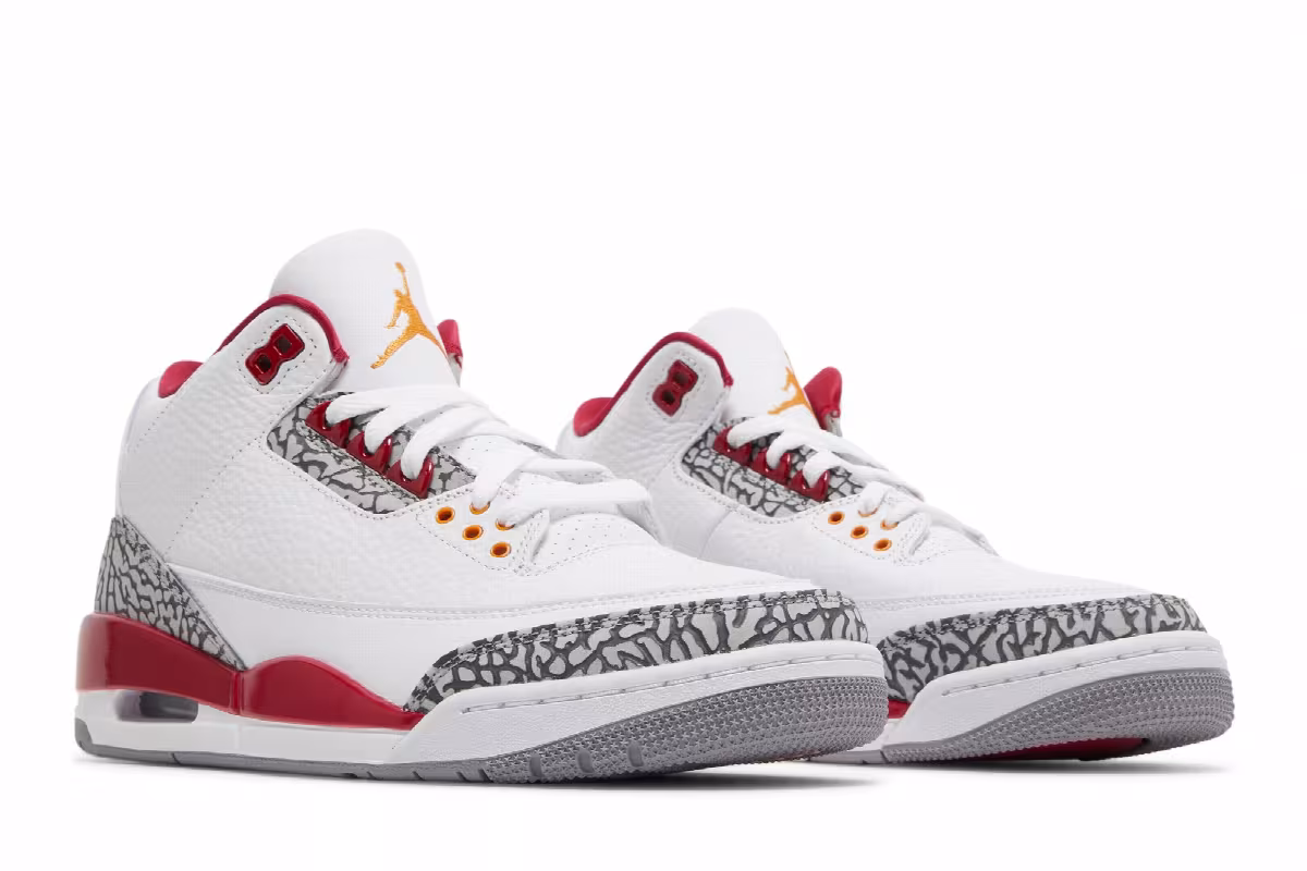 Air Jordan 3 Cardinal Red, view 9