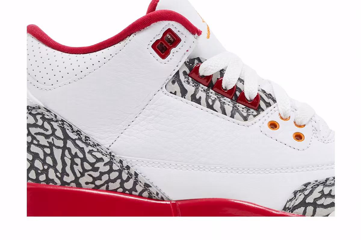 Air Jordan 3 GS Cardinal Red, view 3