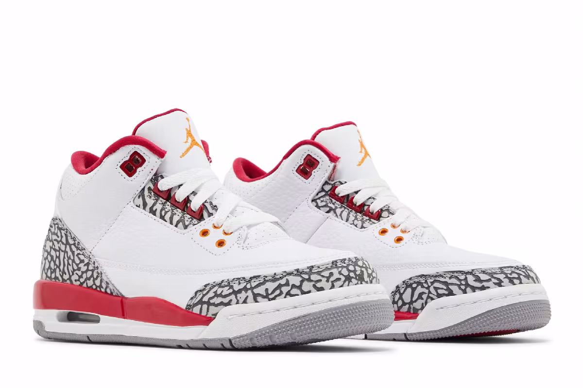 Air Jordan 3 GS Cardinal Red, view 9