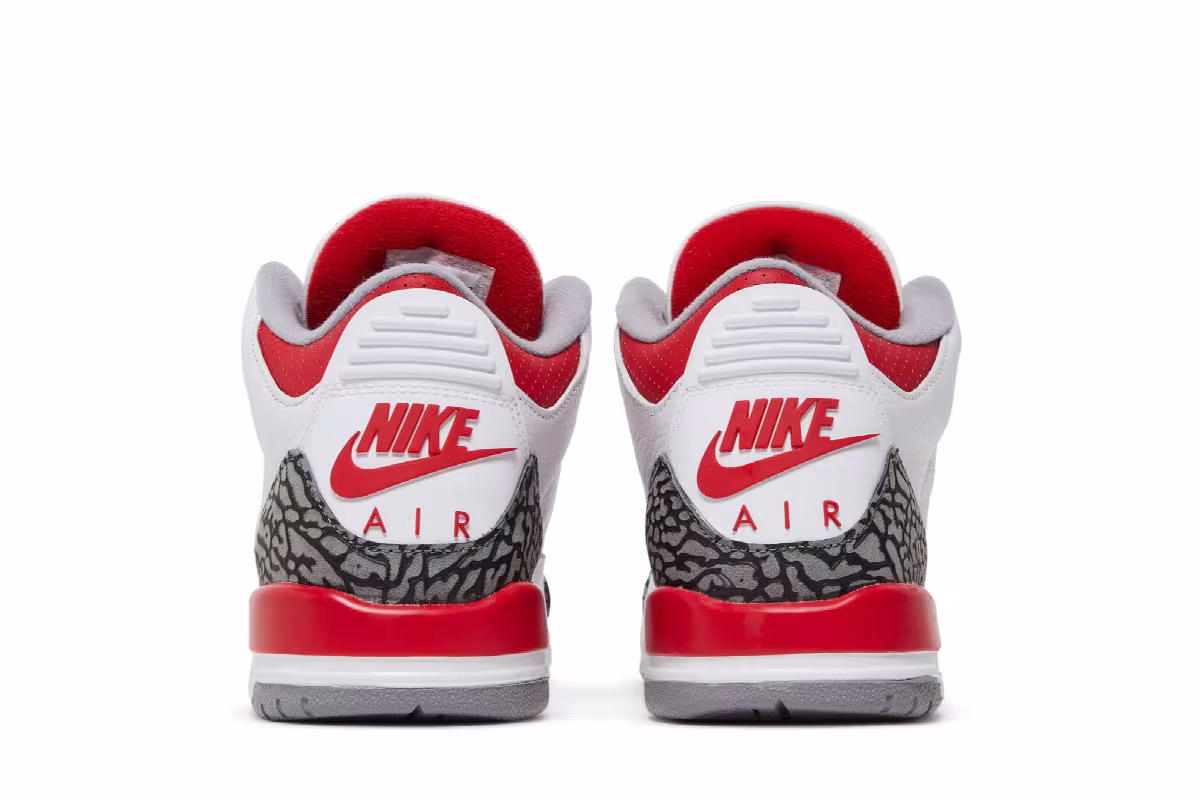 Air Jordan 3 GS Fire Red 2022, view 7