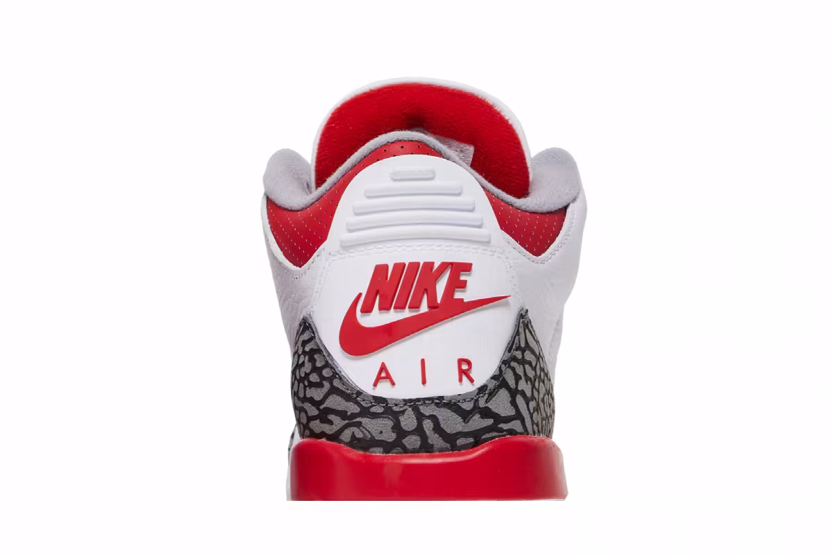Air Jordan 3 GS Fire Red 2022, view 8